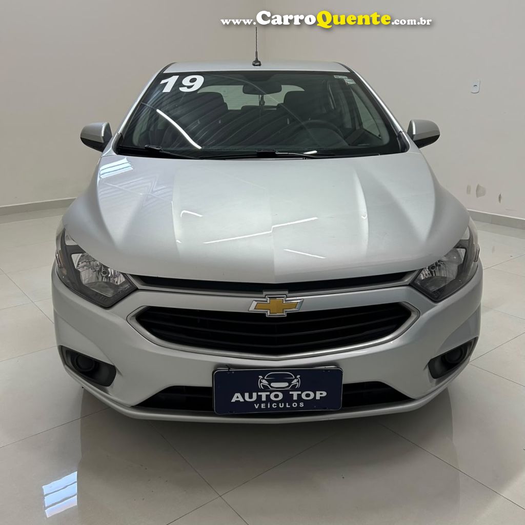 CHEVROLET   ONIX HATCH LT 1.0 8V FLEXPOWER 5P MEC.   PRATA 2019 1.0 FLEX - Loja