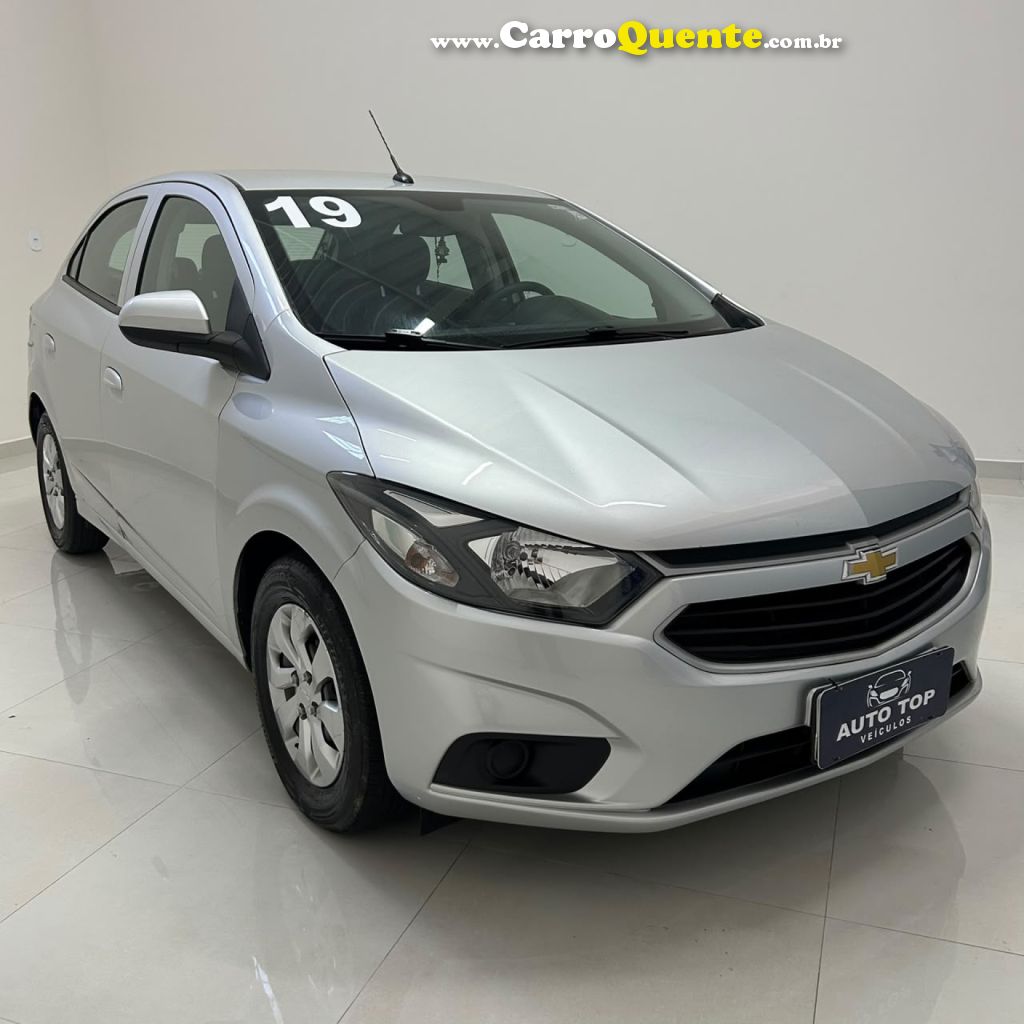 CHEVROLET   ONIX HATCH LT 1.0 8V FLEXPOWER 5P MEC.   PRATA 2019 1.0 FLEX - Loja