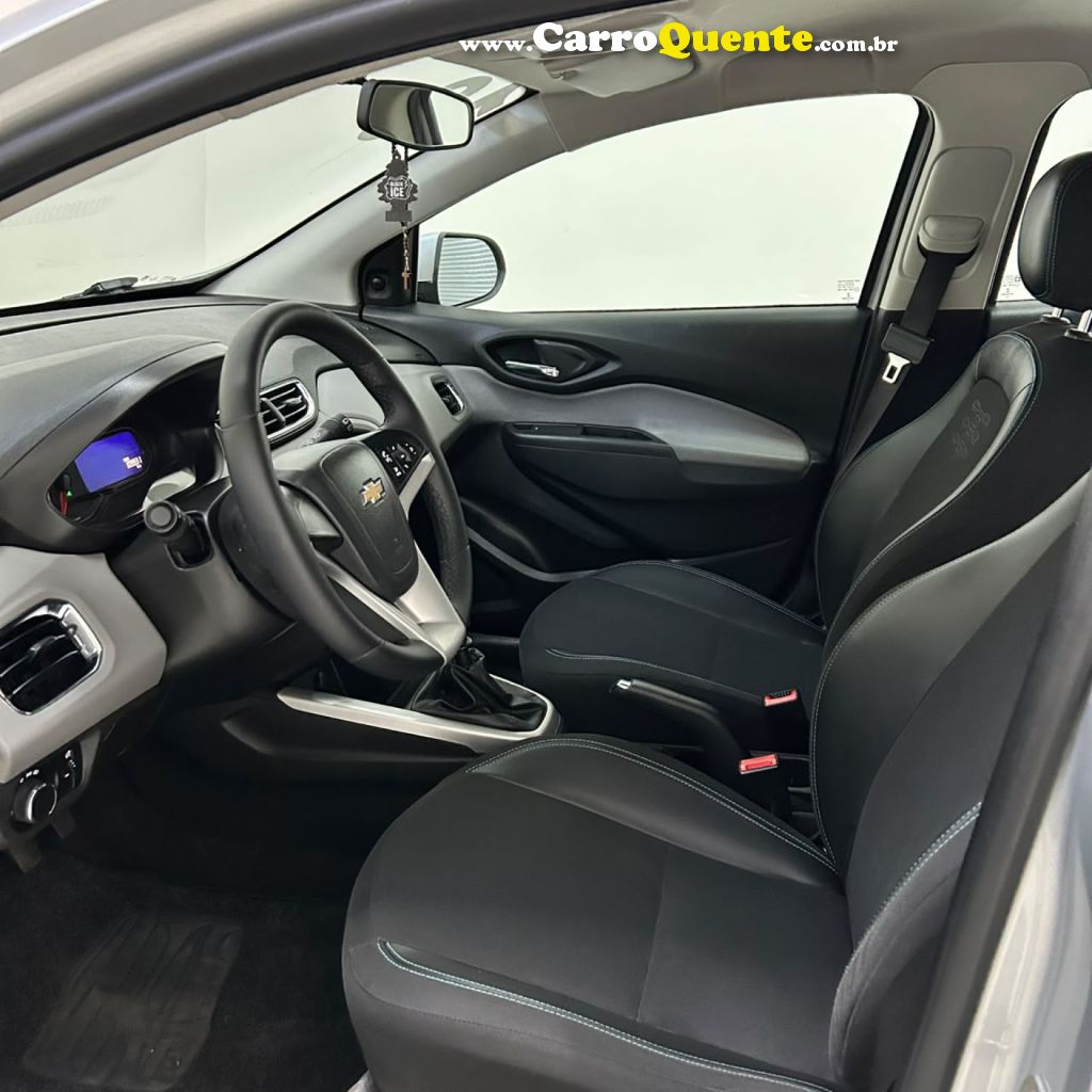 CHEVROLET   ONIX HATCH LT 1.0 8V FLEXPOWER 5P MEC.   PRATA 2019 1.0 FLEX - Loja