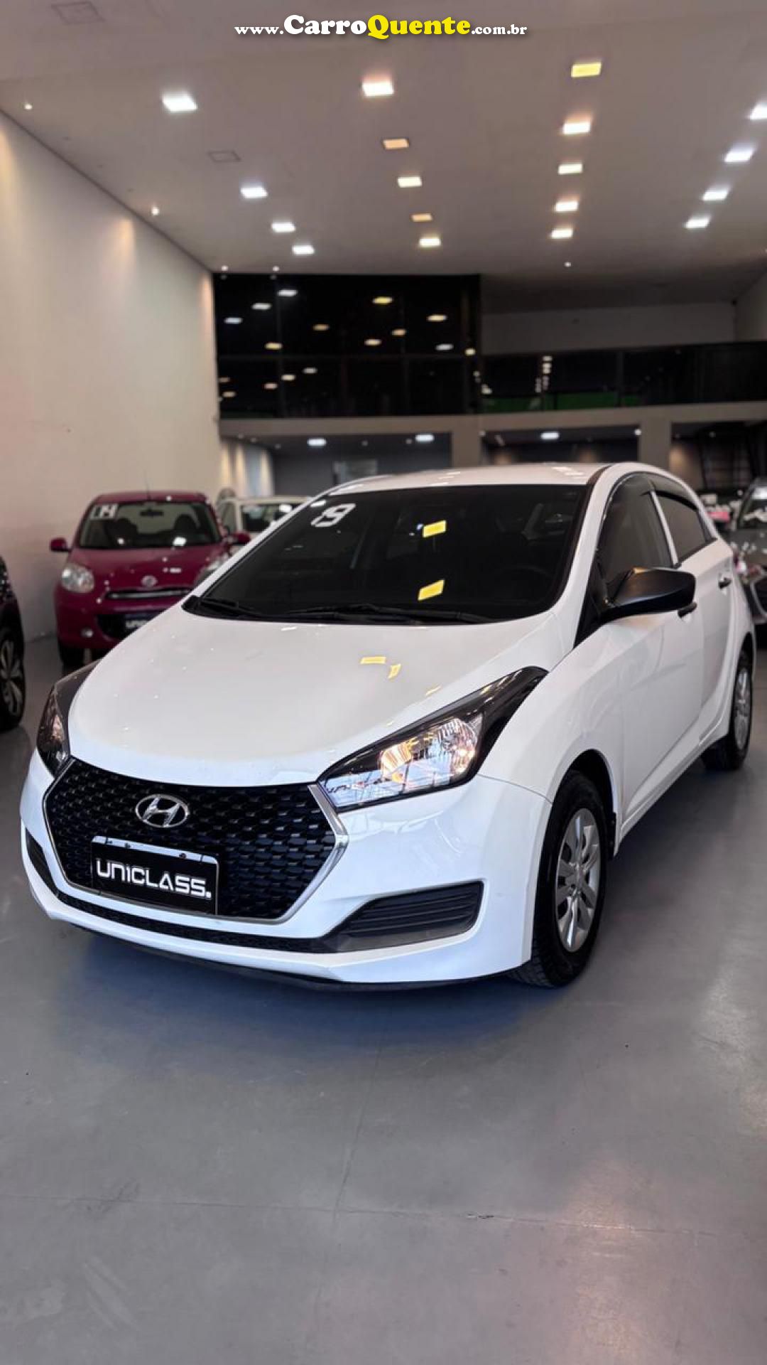 HYUNDAI   HB20 1.0M UNIQUE    BRANCO 2019 1.0 FLEX - Loja