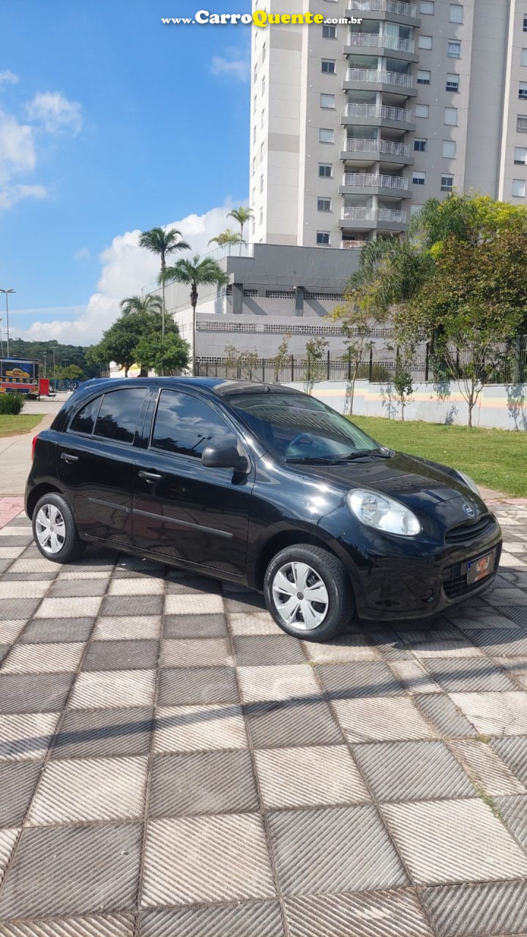 NISSAN   MARCH 1.0 16V FLEX FUEL 5P   PRETO 2015 1.0 FLEX - Loja