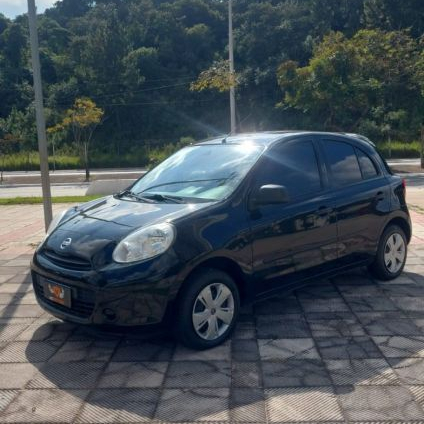 NISSAN   MARCH 1.0 16V FLEX FUEL 5P   PRETO 2015 1.0 FLEX