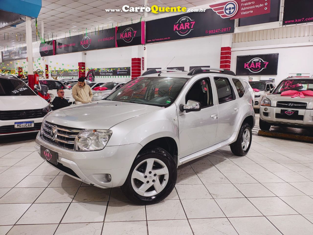 RENAULT   DUSTER DYNAMIQUE 1.6 FLEX 16V MEC.   PRATA 2013 1.6 FLEX - Loja