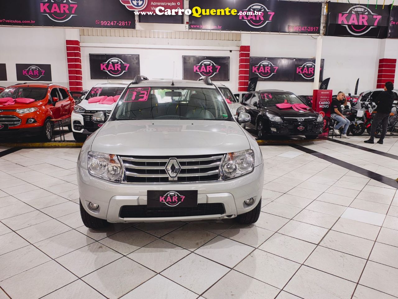 RENAULT   DUSTER DYNAMIQUE 1.6 FLEX 16V MEC.   PRATA 2013 1.6 FLEX - Loja
