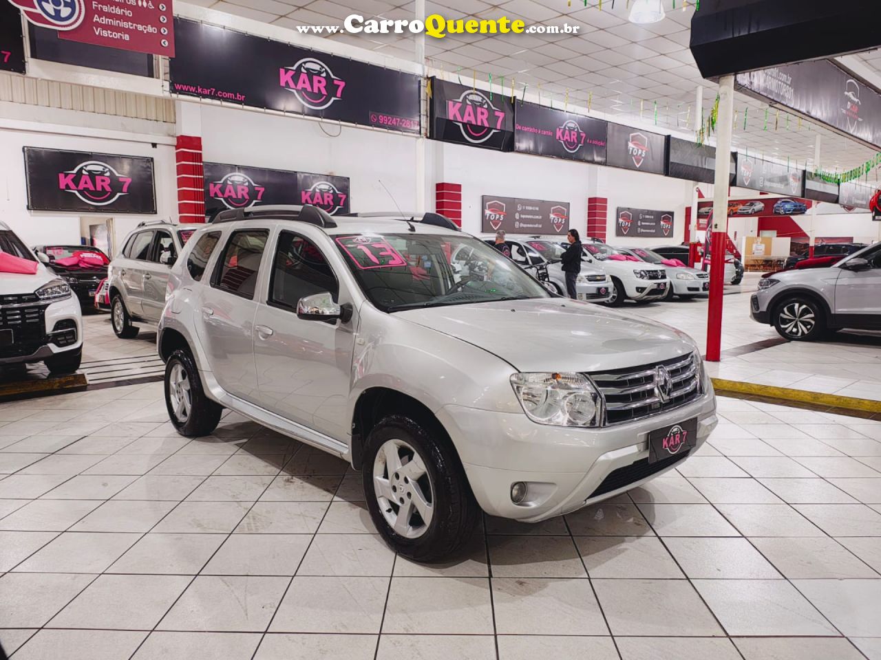 RENAULT   DUSTER DYNAMIQUE 1.6 FLEX 16V MEC.   PRATA 2013 1.6 FLEX - Loja