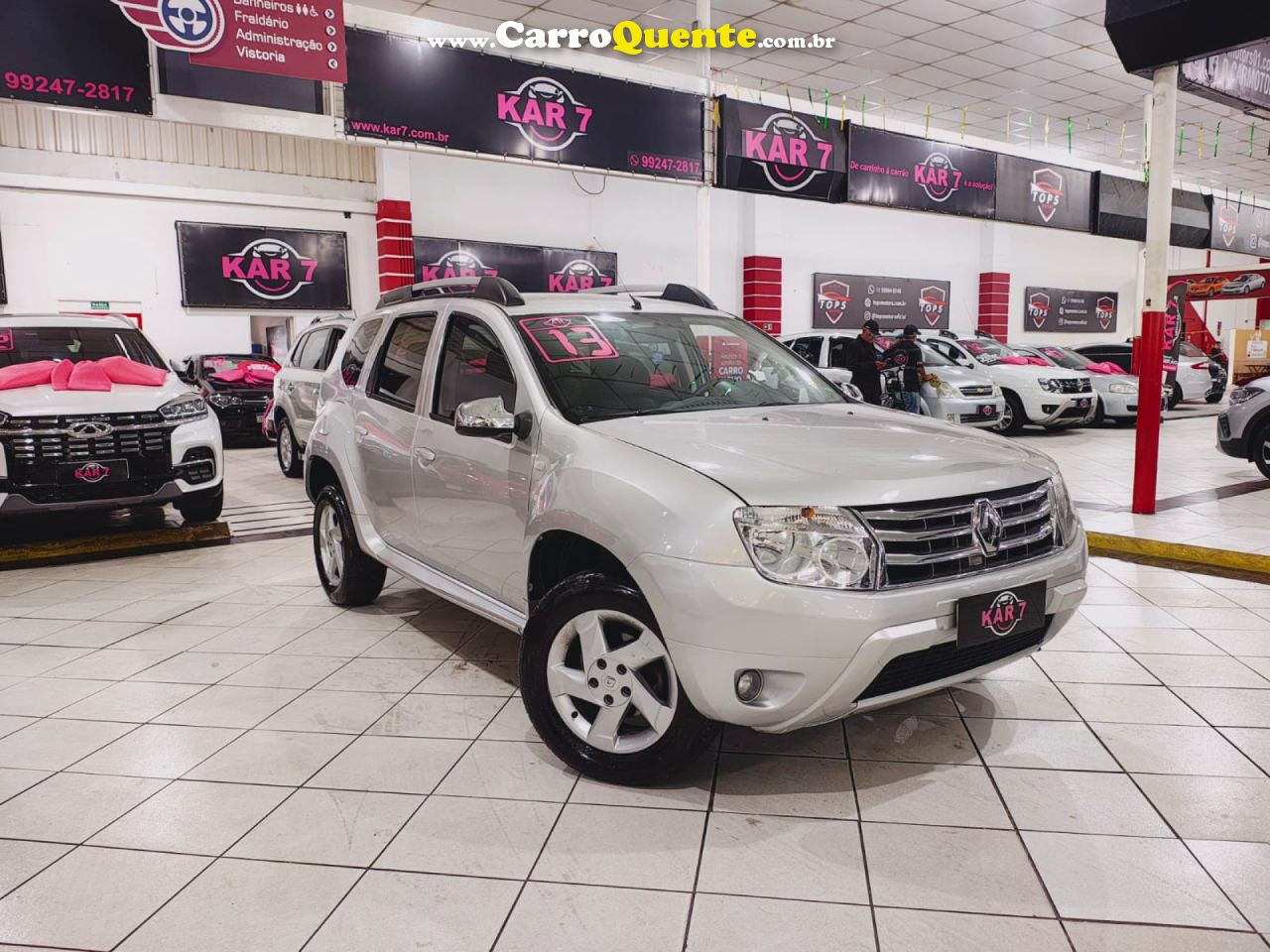 RENAULT   DUSTER DYNAMIQUE 1.6 FLEX 16V MEC.   PRATA 2013 1.6 FLEX - Loja
