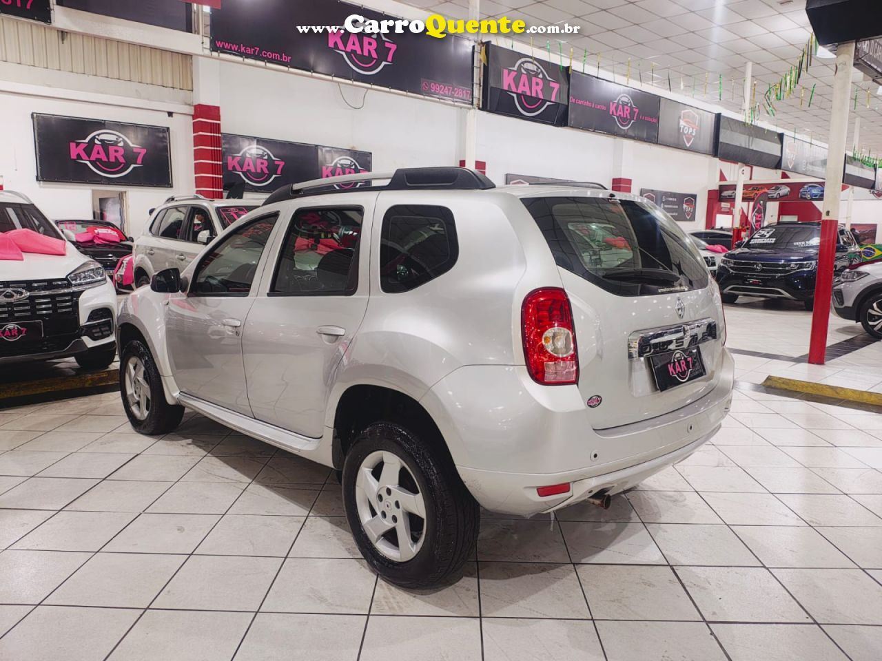 RENAULT   DUSTER DYNAMIQUE 1.6 FLEX 16V MEC.   PRATA 2013 1.6 FLEX - Loja