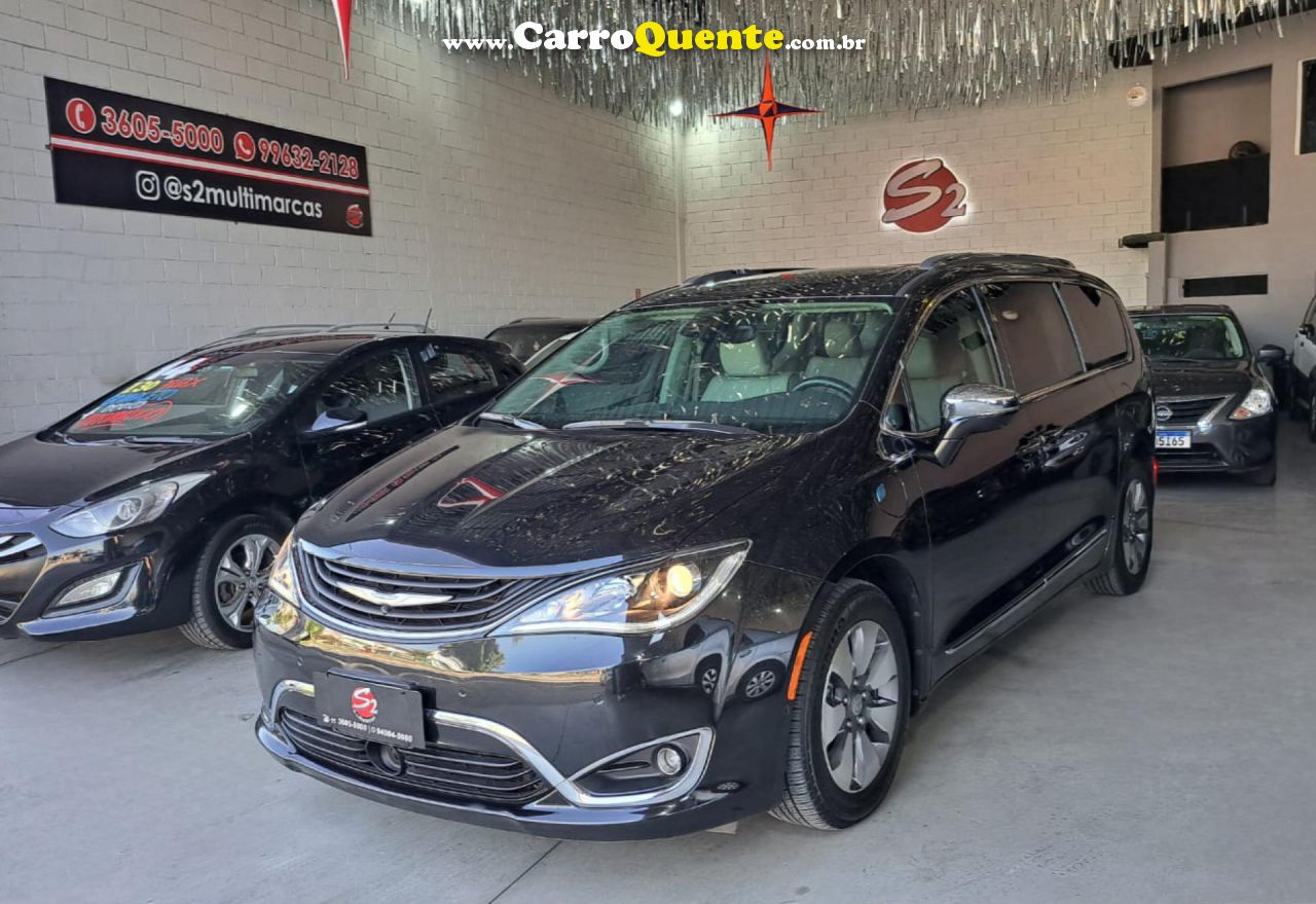 CHRYSLER   CHRYSLER PACIFICA 3.6 V6 E-HYBRID LIMITED    PRETO 2018 3.6 GASOLINA E ELÉTRICO - Loja