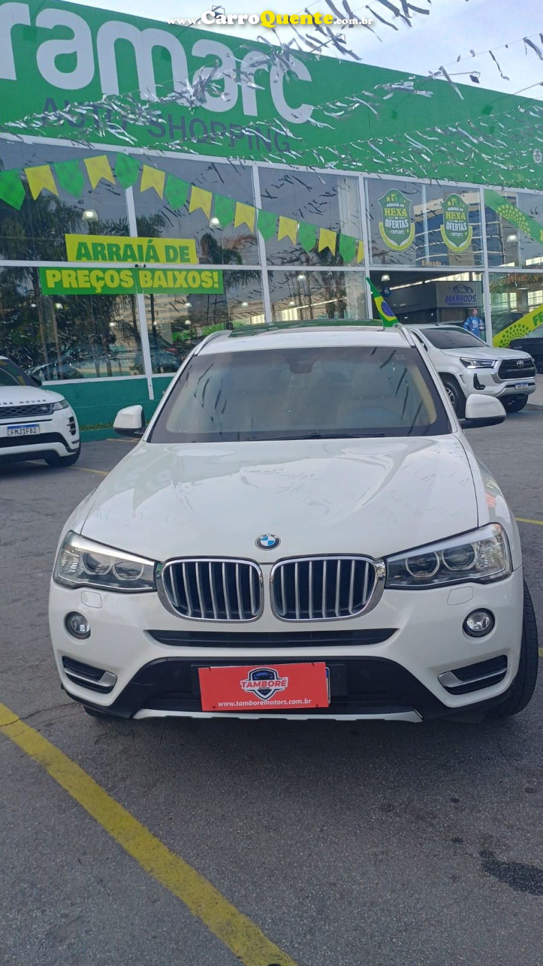 BMW   X3 XDRIVE 20I 2.0X-LINE BI-TB FLEX AUT.   BRANCO 2015 2.0 FLEX - Loja
