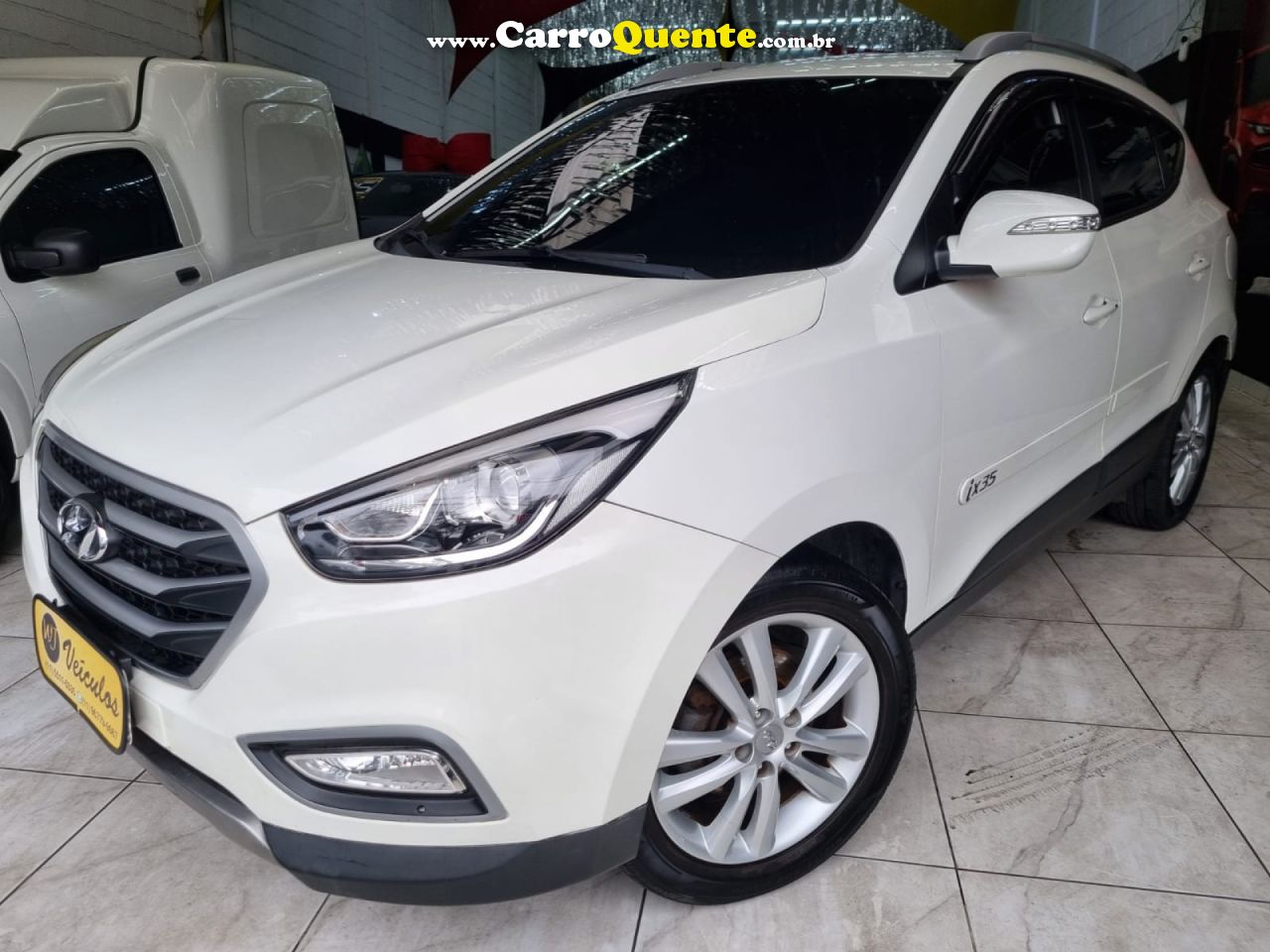 HYUNDAI   IX35 GLS 2.0 16V 2WD FLEX AUT.   BRANCO 2014 2.0 FLEX - Loja