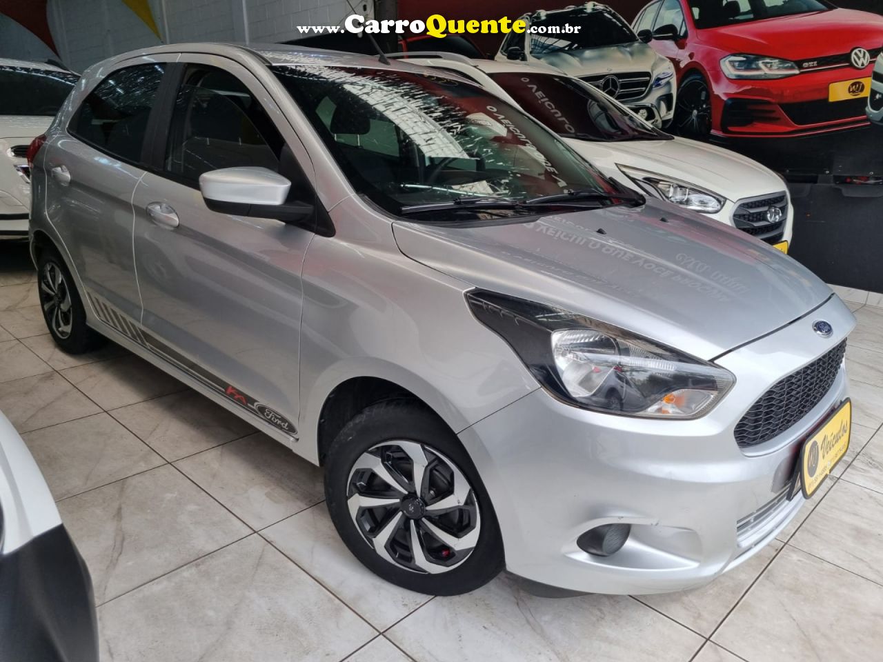 FORD   KA 1.0 SESE PLUS TIVCT FLEX 5P   PRATA 2018 1.0 FLEX - Loja