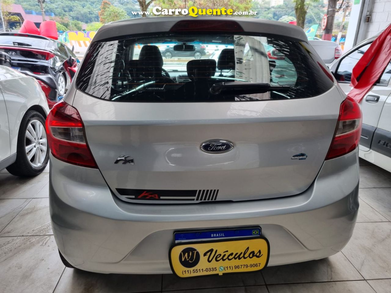 FORD   KA 1.0 SESE PLUS TIVCT FLEX 5P   PRATA 2018 1.0 FLEX - Loja