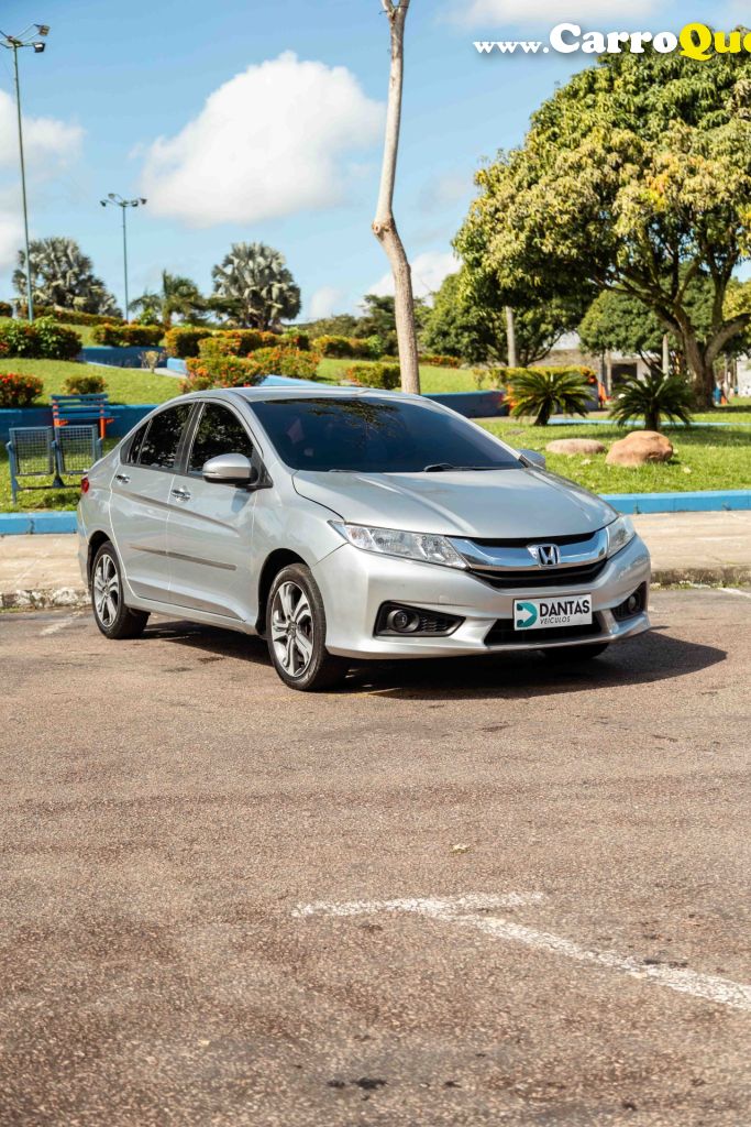 HONDA   CITY SEDAN EX 1.5 FLEX 16V 4P AUT.   PRATA 2016 1.5 FLEX - Loja