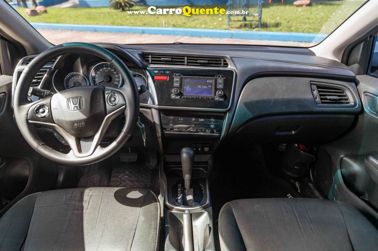 HONDA   CITY SEDAN EX 1.5 FLEX 16V 4P AUT.   PRATA 2016 1.5 FLEX - Loja