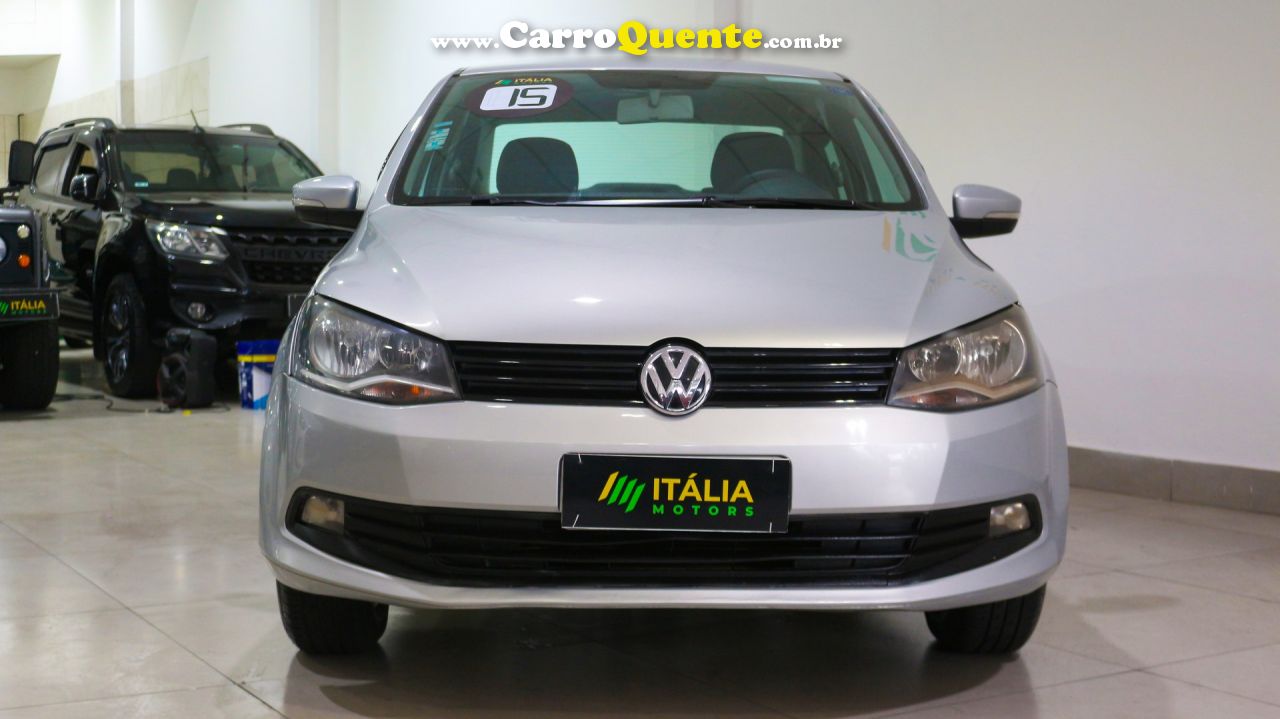 VOLKSWAGEN   VOYAGE COMFORTLINE  1.0 T.FLEX 8V 4P   PRATA 2015 1.0 GASOLINA - Loja