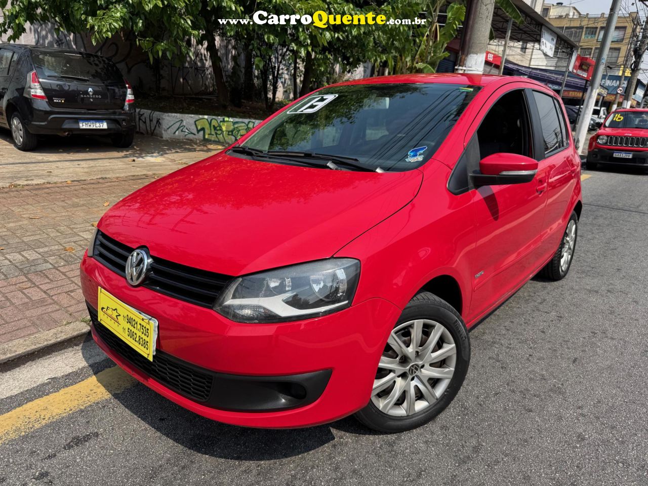 VOLKSWAGEN   FOX 1.0 MI TOTAL FLEX 8V 5P   VERMELHO 2013 1.0 FLEX - Loja