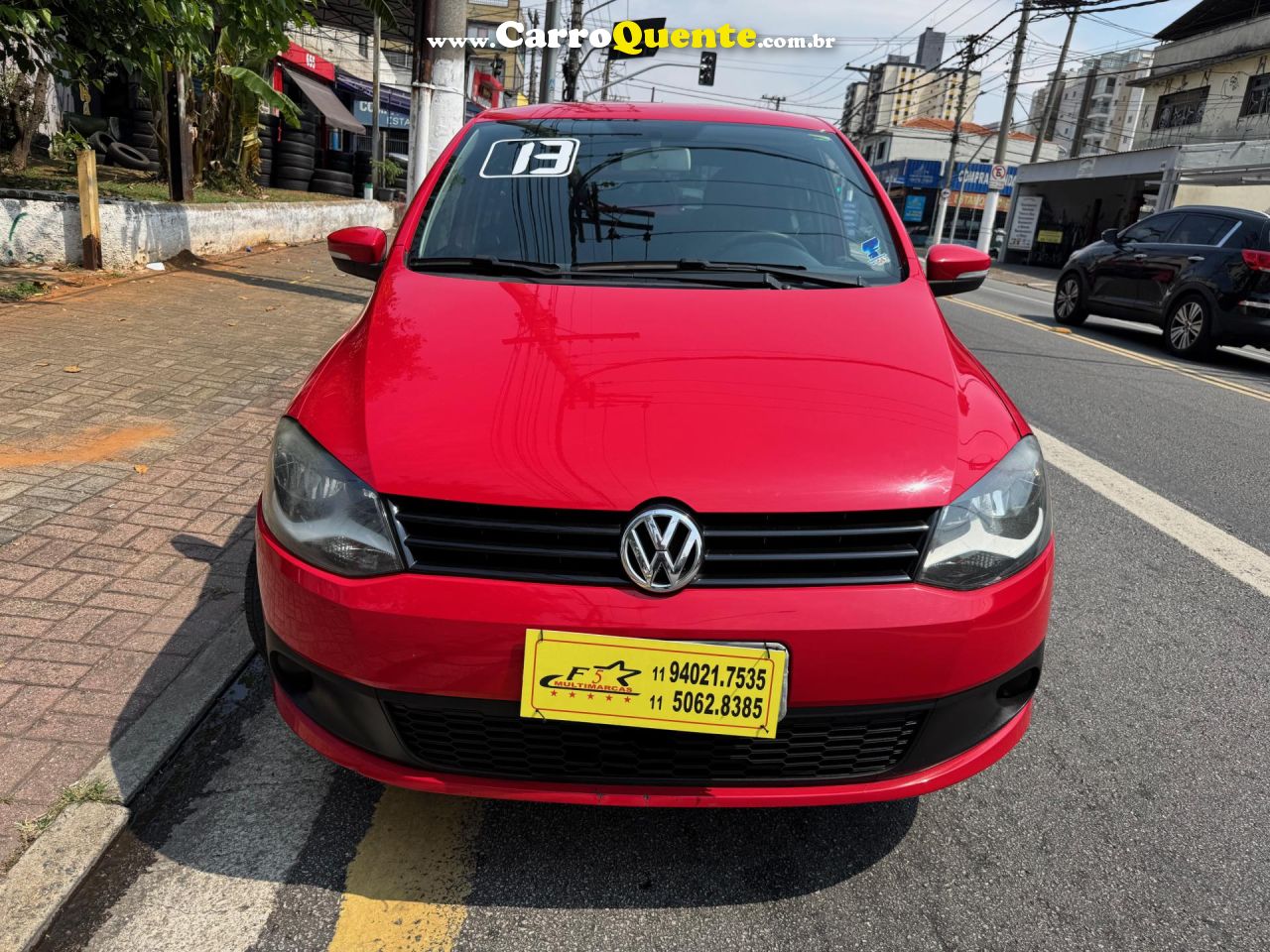 VOLKSWAGEN   FOX 1.0 MI TOTAL FLEX 8V 5P   VERMELHO 2013 1.0 FLEX - Loja