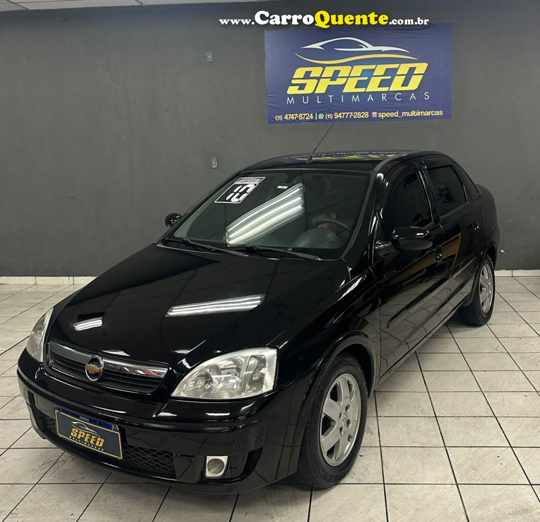 CHEVROLET   CORSA SED. PREMIUM 1.4 8V ECONOFLEX 4P   PRETO 2010 1.4 FLEX - Loja