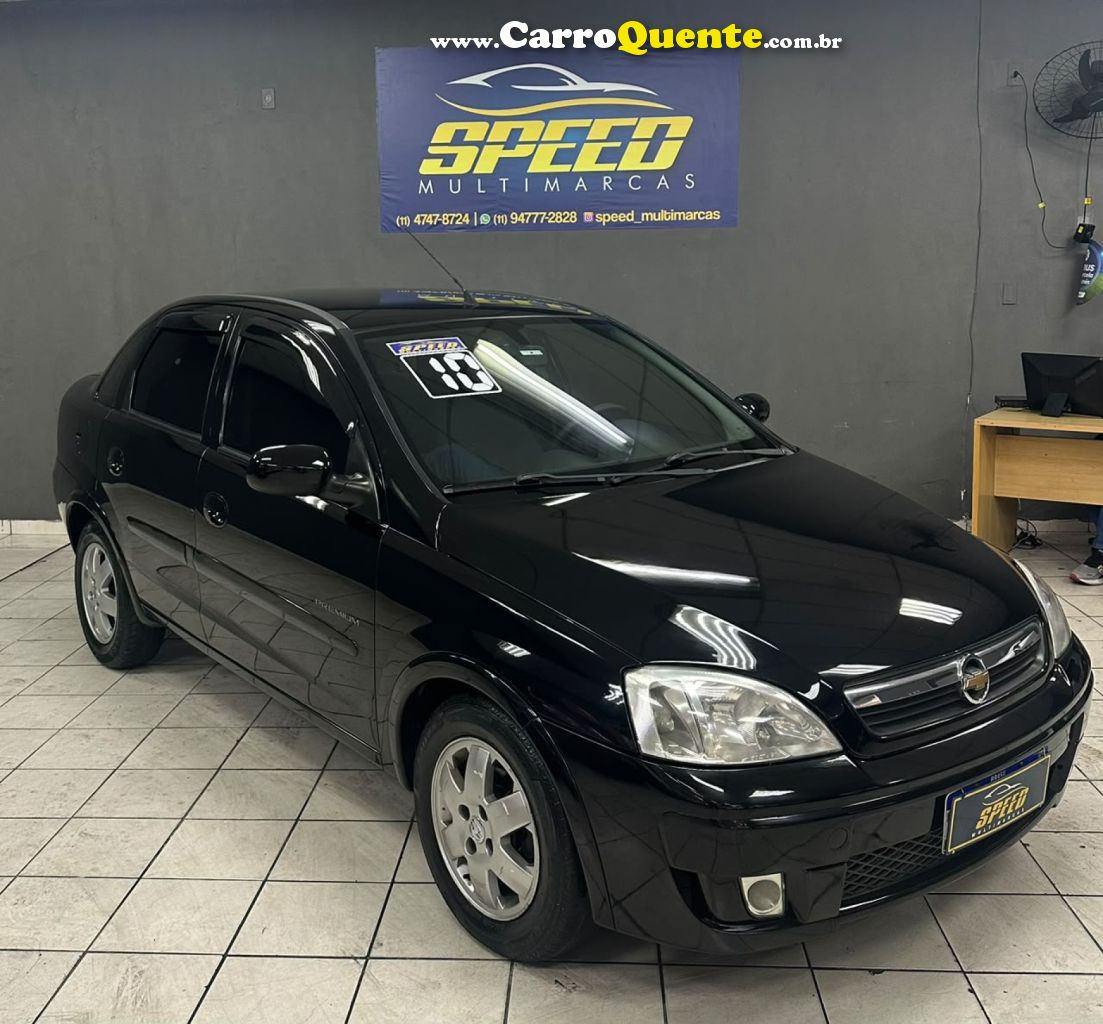 CHEVROLET   CORSA SED. PREMIUM 1.4 8V ECONOFLEX 4P   PRETO 2010 1.4 FLEX - Loja