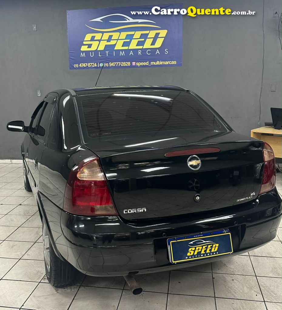 CHEVROLET   CORSA SED. PREMIUM 1.4 8V ECONOFLEX 4P   PRETO 2010 1.4 FLEX - Loja