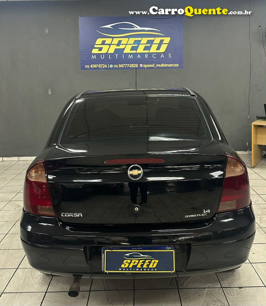 CHEVROLET   CORSA SED. PREMIUM 1.4 8V ECONOFLEX 4P   PRETO 2010 1.4 FLEX - Loja