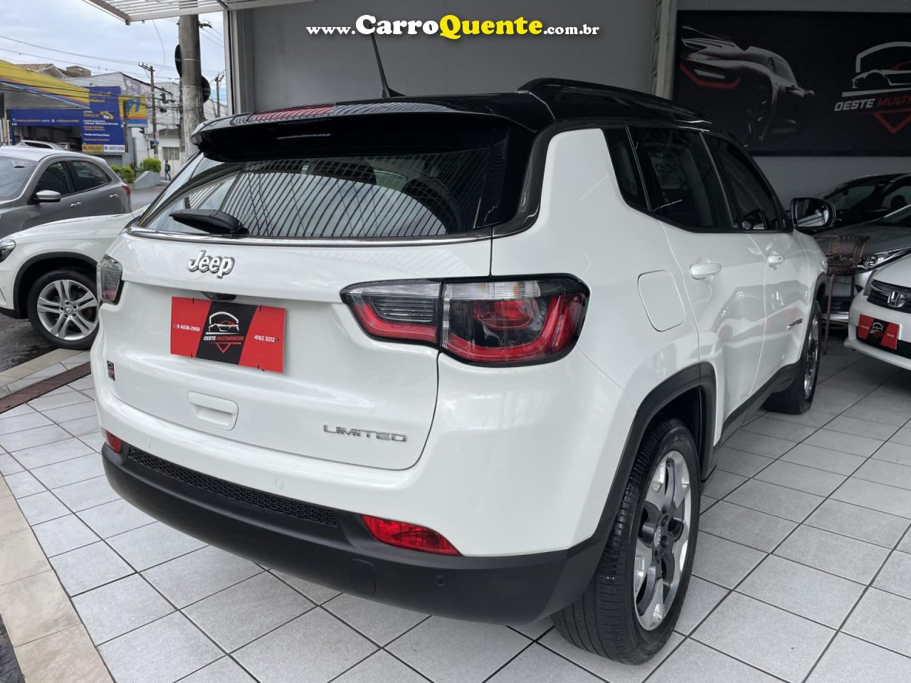 JEEP   COMPASS LIMITED 2.0 4X2 FLEX 16V AUT.   BRANCO 2018 2.0 FLEX - Loja