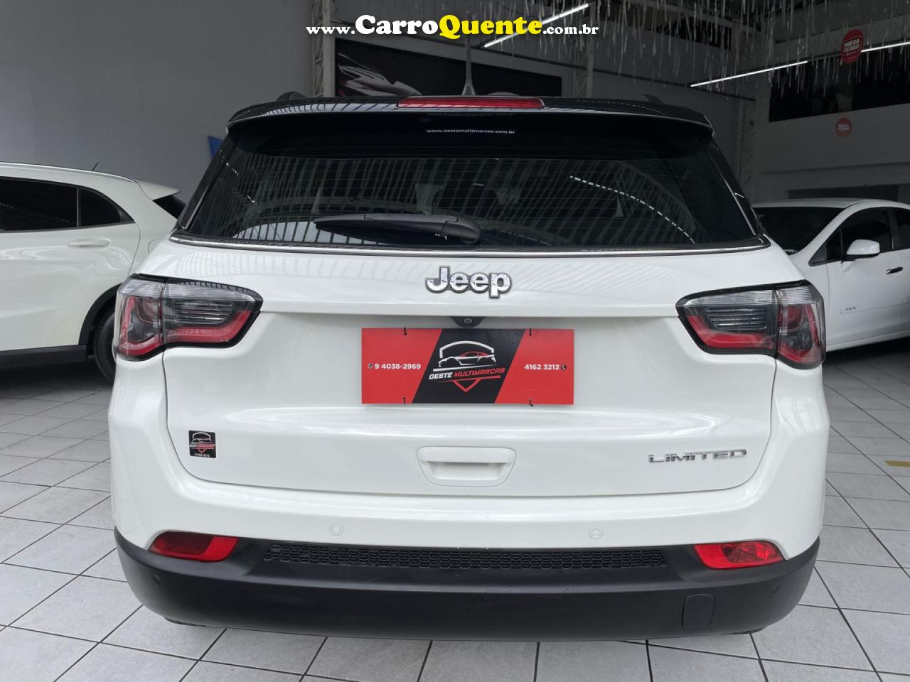 JEEP   COMPASS LIMITED 2.0 4X2 FLEX 16V AUT.   BRANCO 2018 2.0 FLEX - Loja