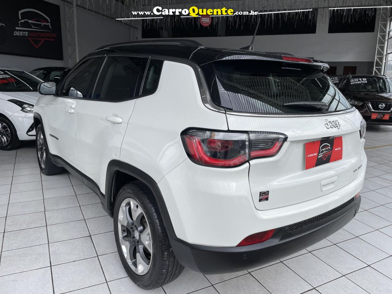 JEEP   COMPASS LIMITED 2.0 4X2 FLEX 16V AUT.   BRANCO 2018 2.0 FLEX - Loja