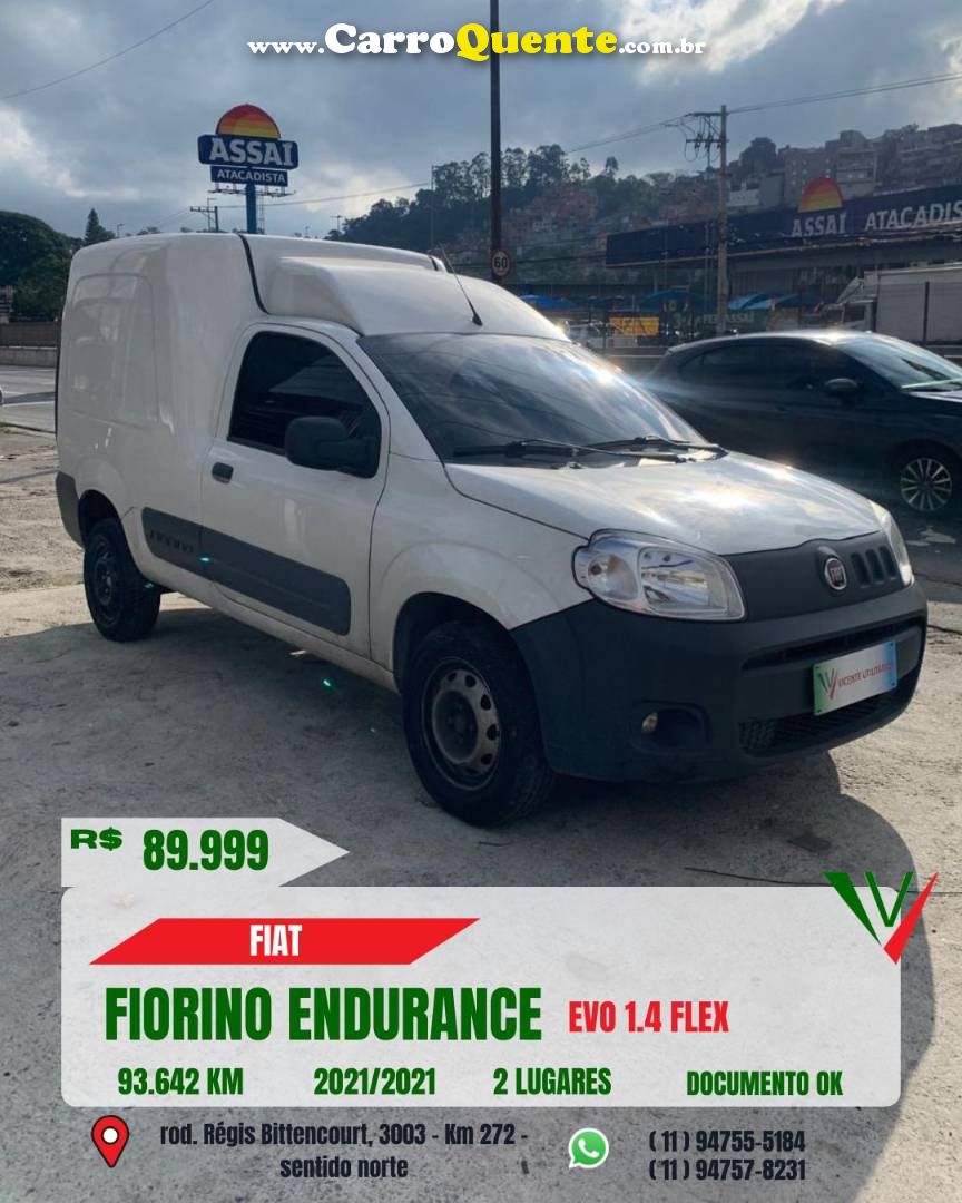 FIAT FIORINO 1.4 MPI FURGÃO ENDURANCE 8V 2021 - Loja