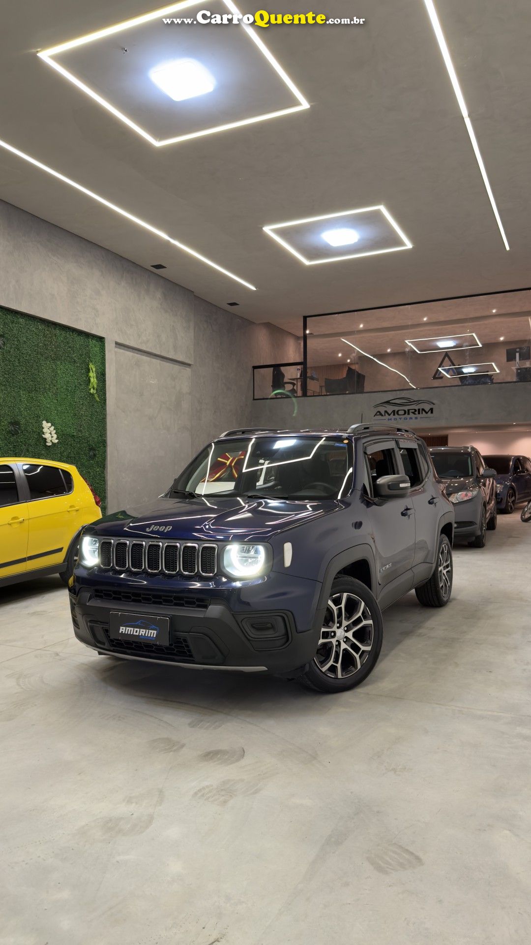 JEEP   RENEGADE LONG. T270 1.3 TB 4X2 FLEX AUT.   AZUL 2024 1.3 FLEX - Loja