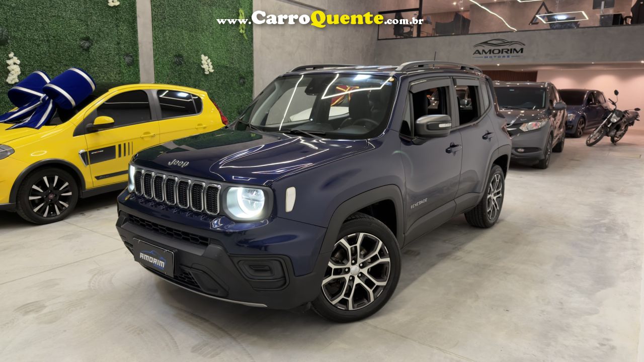 JEEP   RENEGADE LONG. T270 1.3 TB 4X2 FLEX AUT.   AZUL 2024 1.3 FLEX - Loja