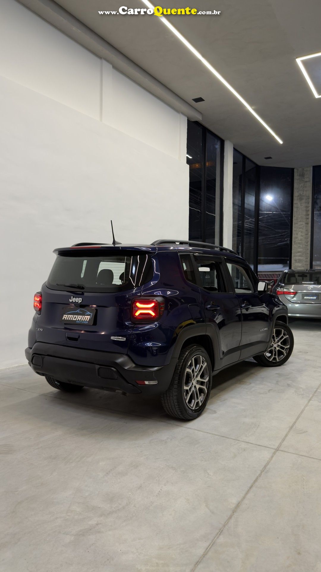 JEEP   RENEGADE LONG. T270 1.3 TB 4X2 FLEX AUT.   AZUL 2024 1.3 FLEX - Loja