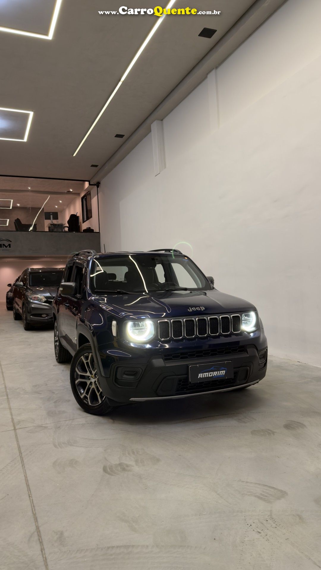 JEEP   RENEGADE LONG. T270 1.3 TB 4X2 FLEX AUT.   AZUL 2024 1.3 FLEX - Loja