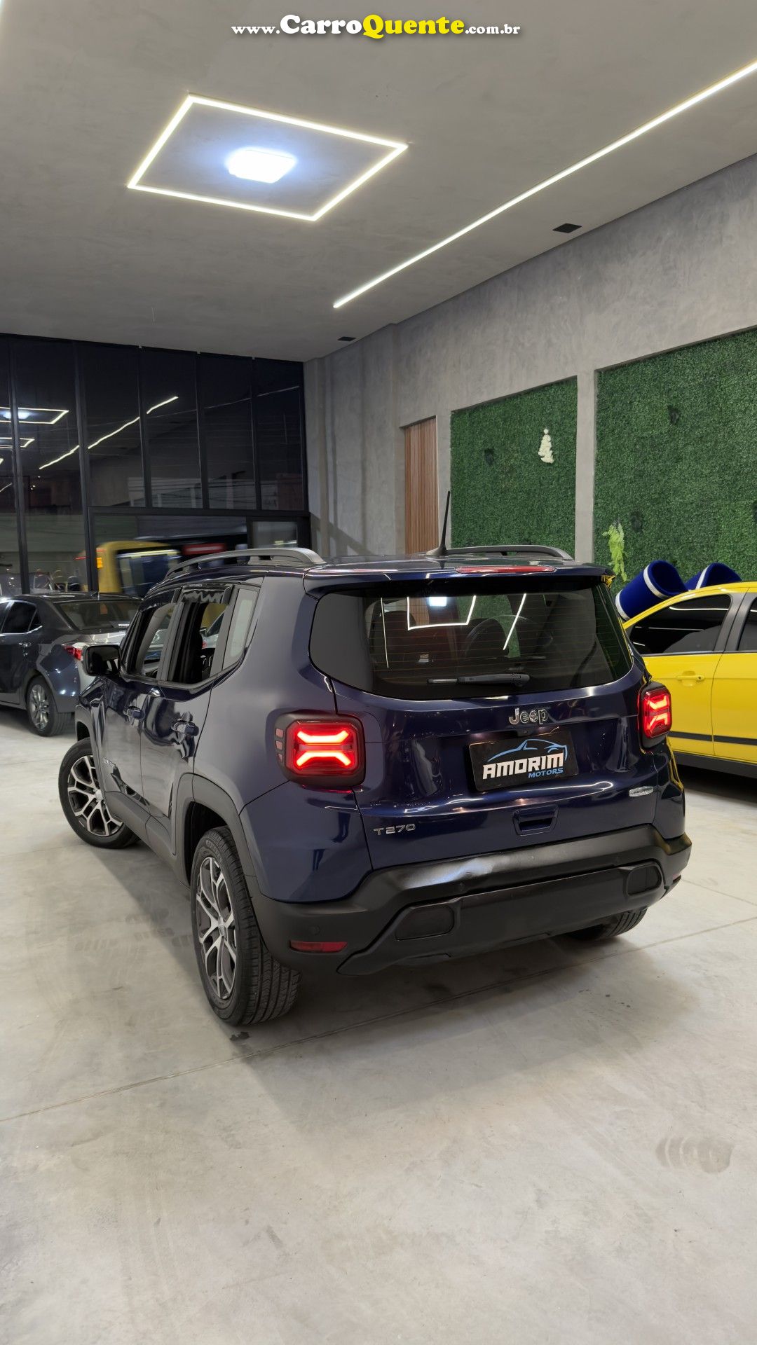 JEEP   RENEGADE LONG. T270 1.3 TB 4X2 FLEX AUT.   AZUL 2024 1.3 FLEX - Loja