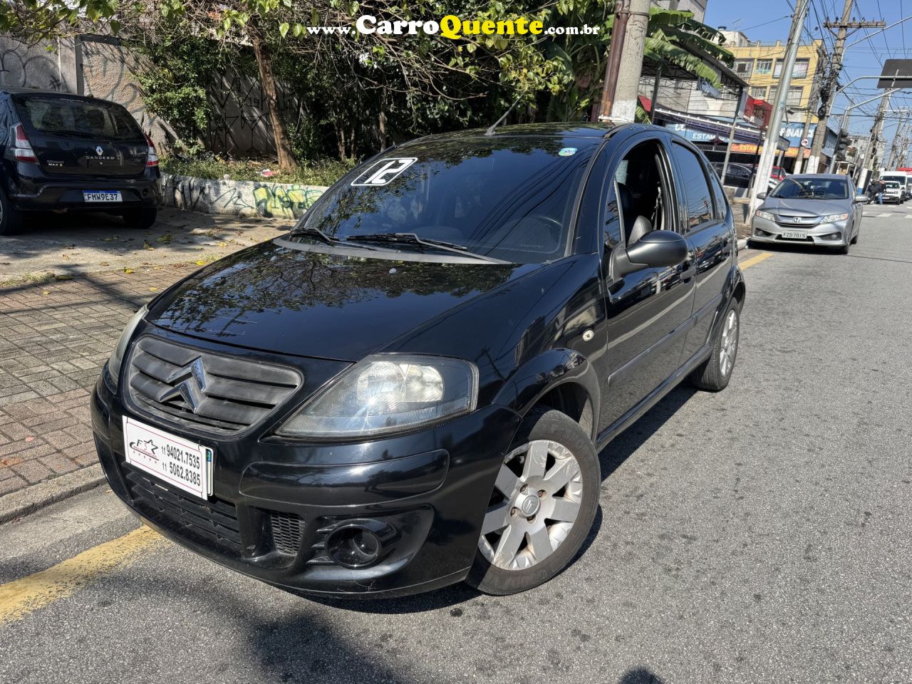 CITROËN   C3 GLX 1.4 GLX SONORA 1.4 FLEX 8V 5P   PRETO 2012 1.4 FLEX - Loja