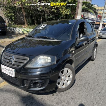 CITROËN   C3 GLX 1.4 GLX SONORA 1.4 FLEX 8V 5P   PRETO 2012 1.4 FLEX