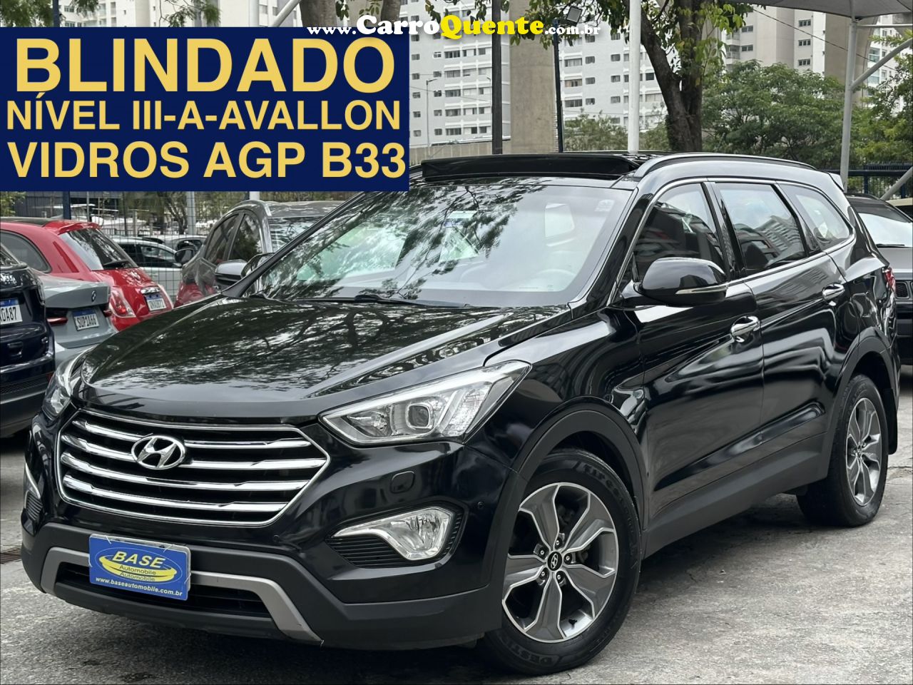HYUNDAI   GRAND SANTA FÉ  3.3 V6 4X4 TIPTRONIC   PRETO 2015 3.3 GASOLINA - Loja