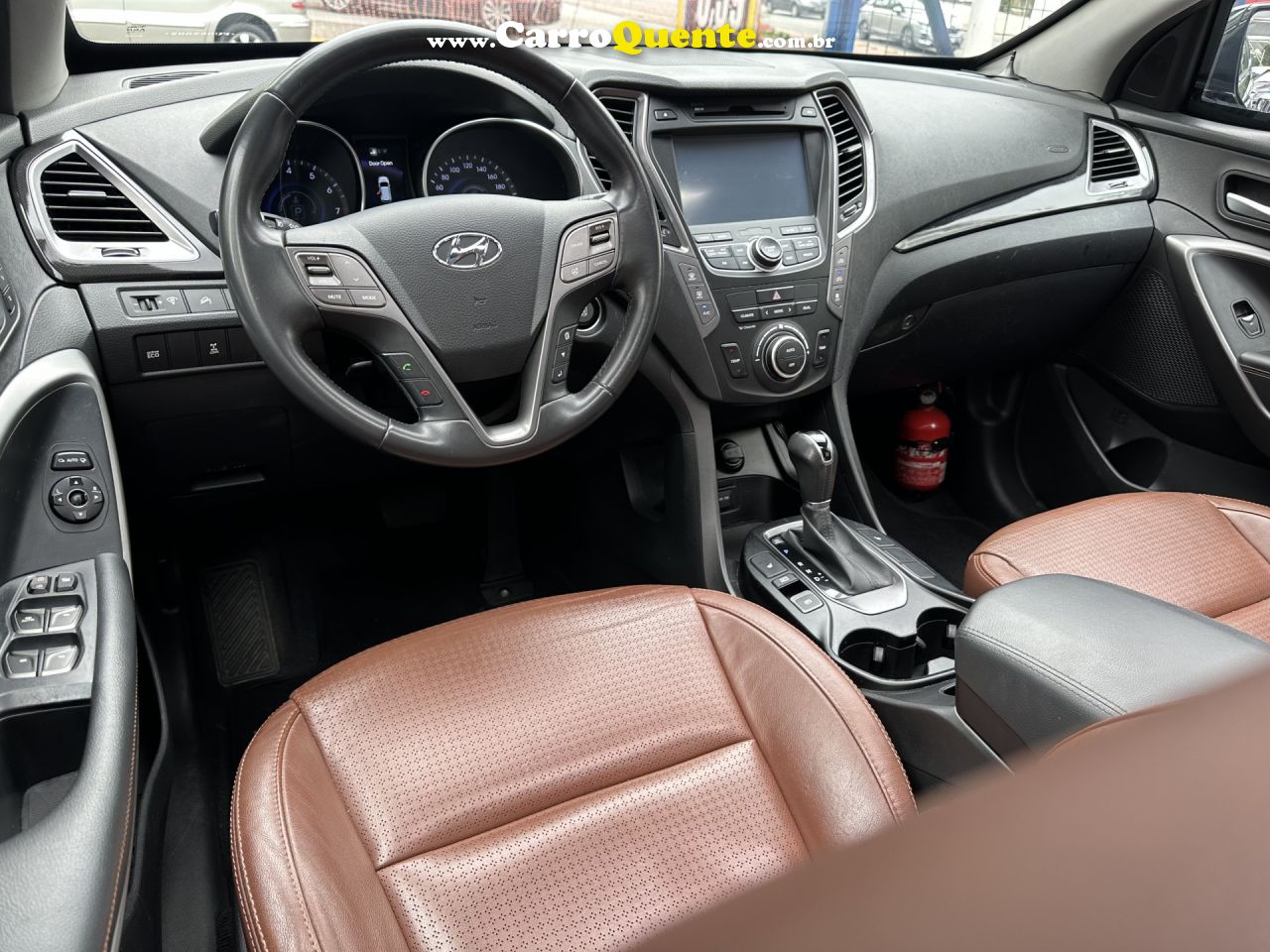 HYUNDAI   GRAND SANTA FÉ  3.3 V6 4X4 TIPTRONIC   PRETO 2015 3.3 GASOLINA - Loja