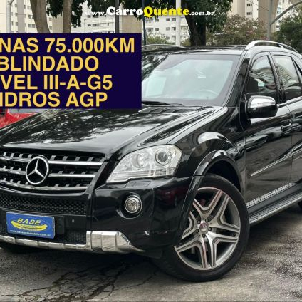 MERCEDES-BENZ   ML-63 AMG 6.2 V8 32V 510CV   PRETO 2010 6.2 V8 GASOLINA