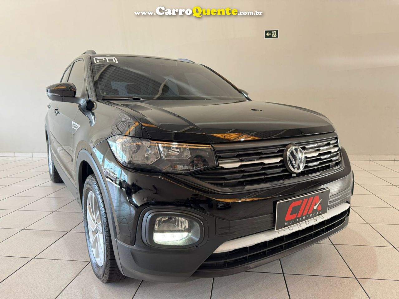 VOLKSWAGEN   T-CROSS SENSE 1.0 TSI FLEX 5P AUT.   PRETO 2020 1.0 FLEX - Loja