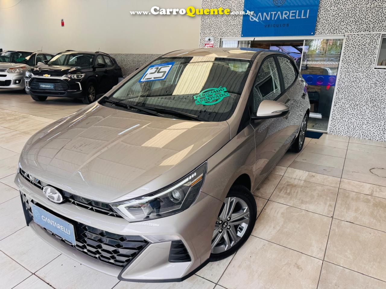 HYUNDAI   HB20 COMFORT PLUS 1.0 TB FLEX 12V AUT.   PRATA 2025 1.0 FLEX - Loja