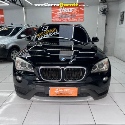 BMW   BMW X1 SDRIVE1 8I VL 31   PRETO 2013 2.0 GASOLINA