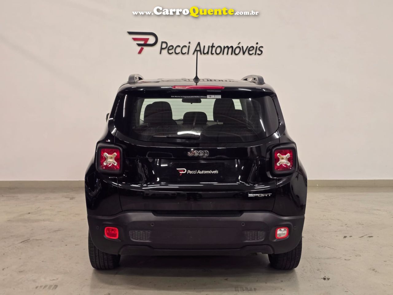 JEEP   RENEGADE SPORT 1.8 4X2 FLEX 16V AUT.   PRETO 2018 1.8 FLEX - Loja