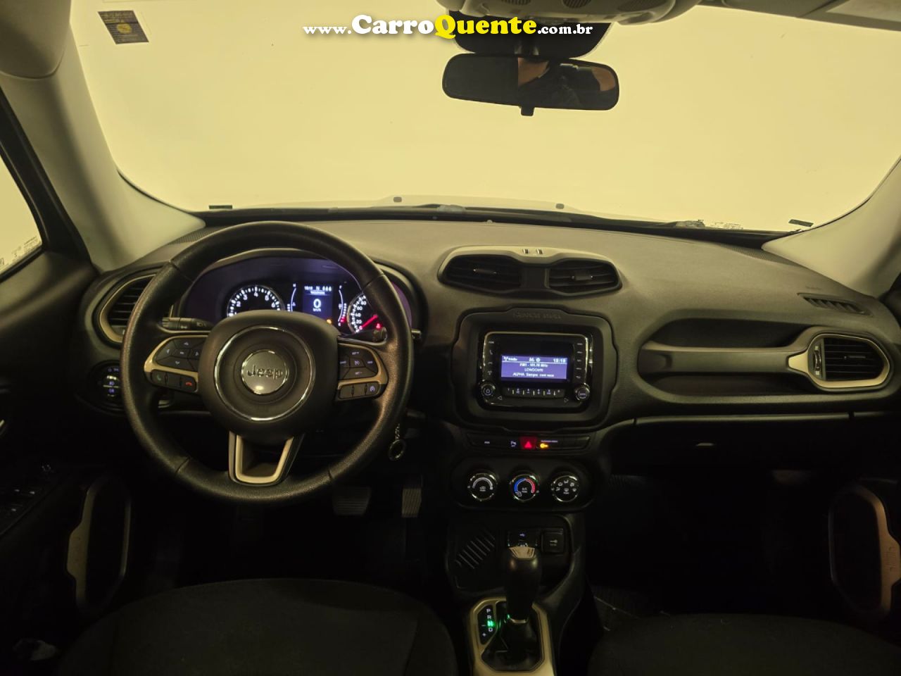 JEEP   RENEGADE SPORT 1.8 4X2 FLEX 16V AUT.   PRETO 2018 1.8 FLEX - Loja
