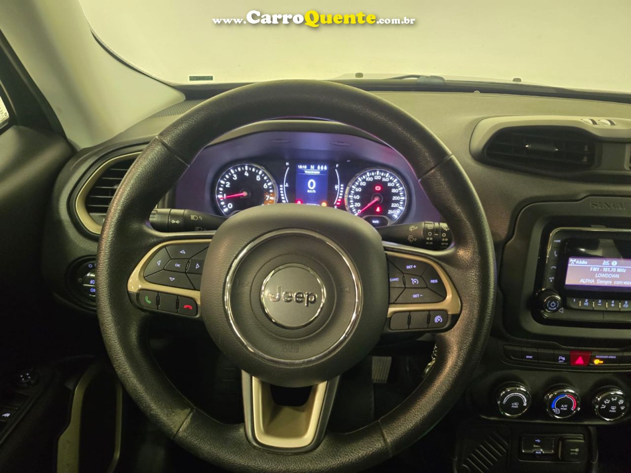 JEEP   RENEGADE SPORT 1.8 4X2 FLEX 16V AUT.   PRETO 2018 1.8 FLEX - Loja