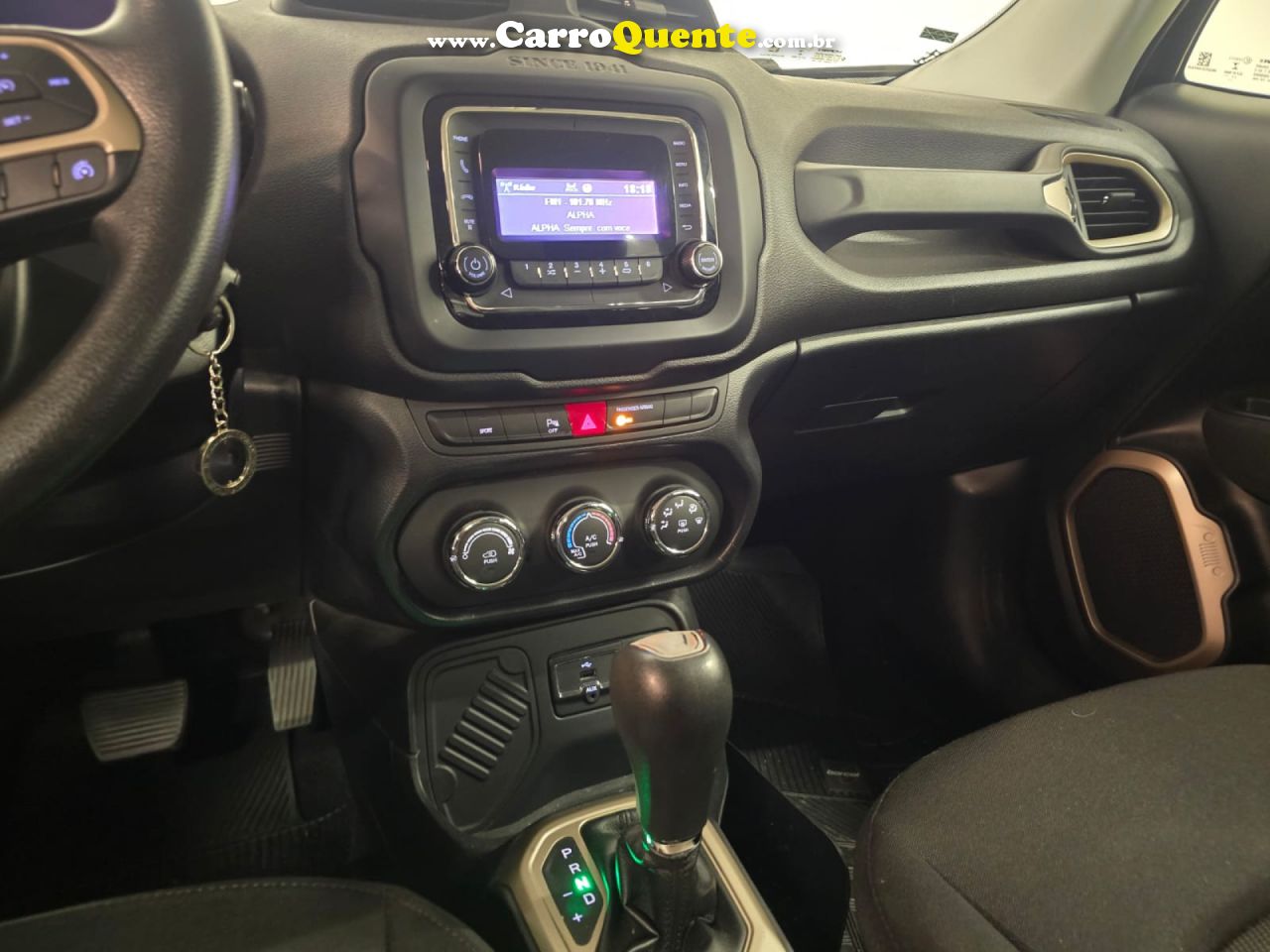 JEEP   RENEGADE SPORT 1.8 4X2 FLEX 16V AUT.   PRETO 2018 1.8 FLEX - Loja