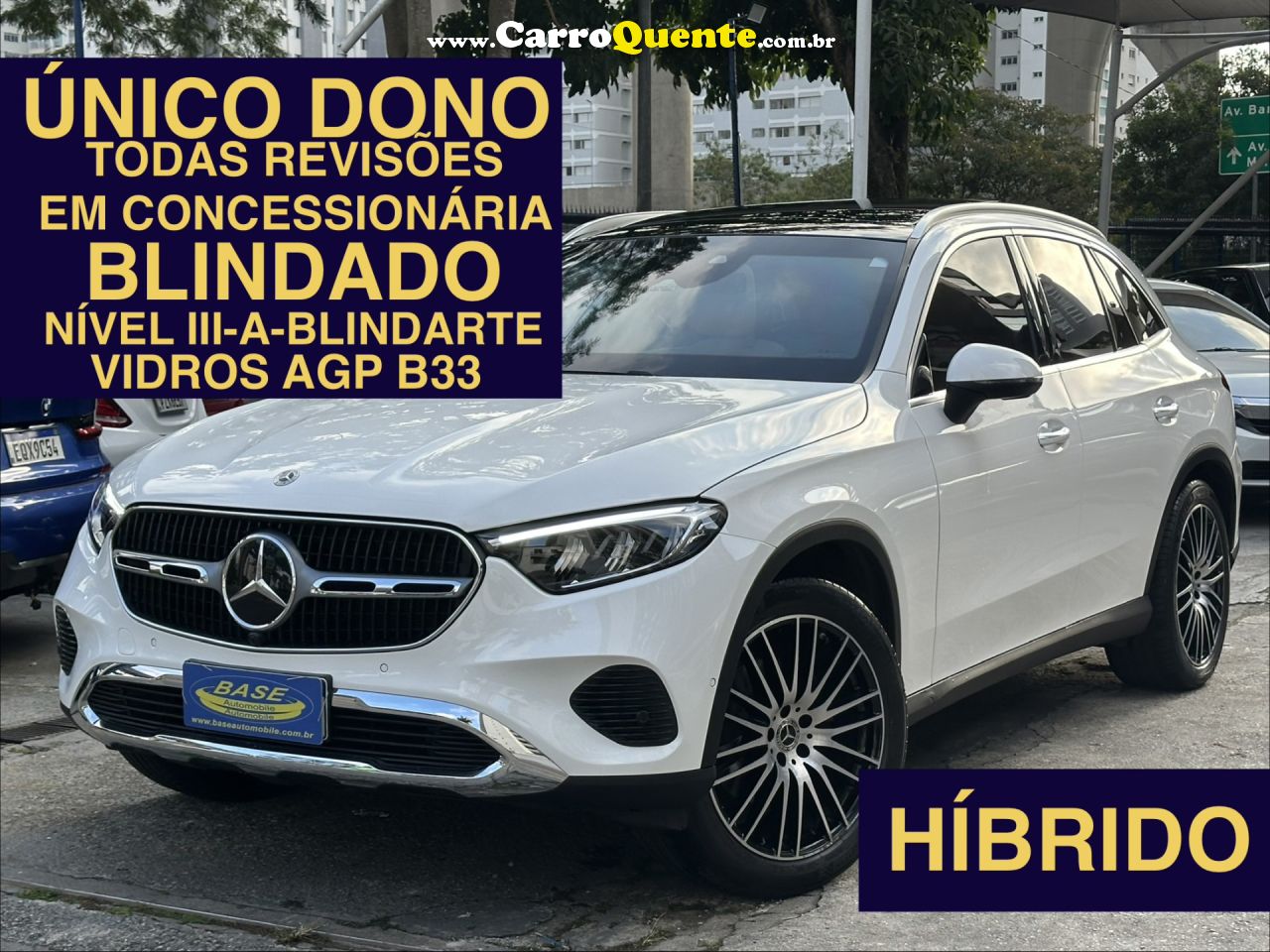 MERCEDES-BENZ   GLC 300 2.0 MHEV 4MATIC 9G-TRONIC   BRANCO 2024 2.0 GASOLINA E ELÉTRICO - Loja