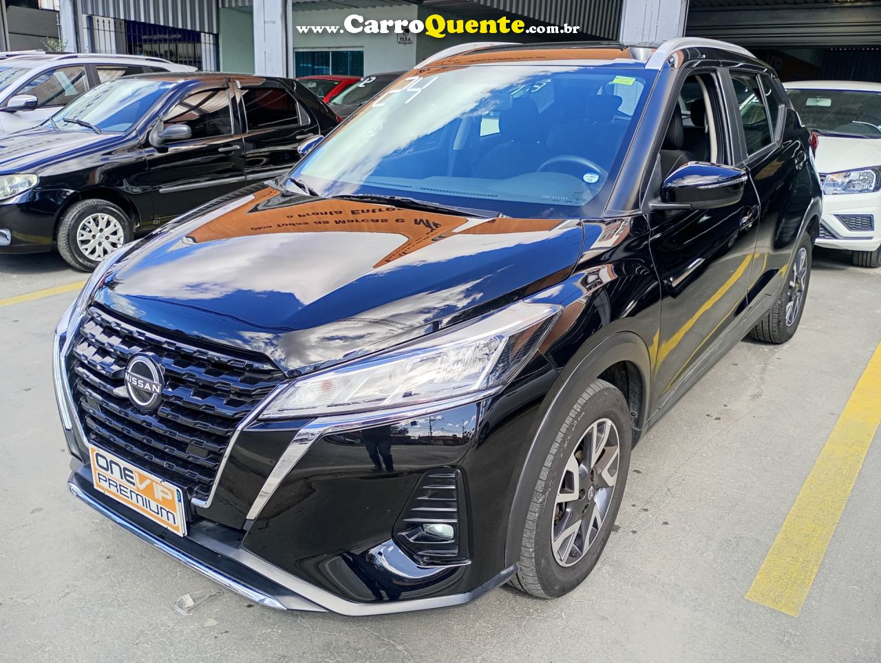 NISSAN   KICKS SENSE 1.6 16V FLEX AUT.   PRETO 2024 1.6 FLEX - Loja