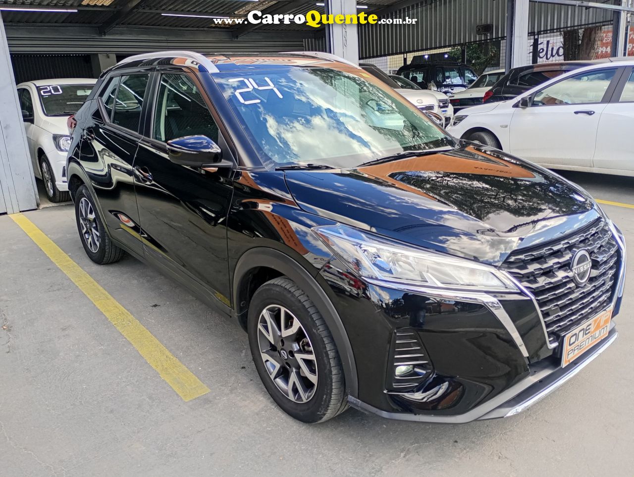 NISSAN   KICKS SENSE 1.6 16V FLEX AUT.   PRETO 2024 1.6 FLEX - Loja