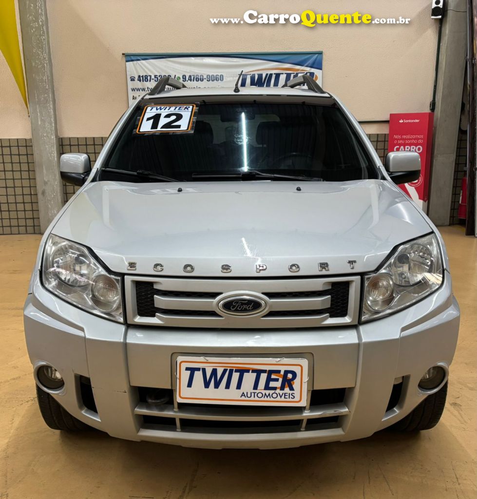 FORD   ECOSPORT XLT 2.0 2.0 FLEX 16V 5P AUT.   PRATA 2012 2.0 FLEX - Loja